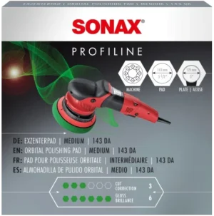 SONAX GĄBKA POLERSKA ŚREDNIO TWARDA 143 MM