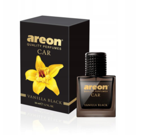 Perfumy do samochodu z zawieszką AREON PERFUME GLASS 50ml Black Vanila
